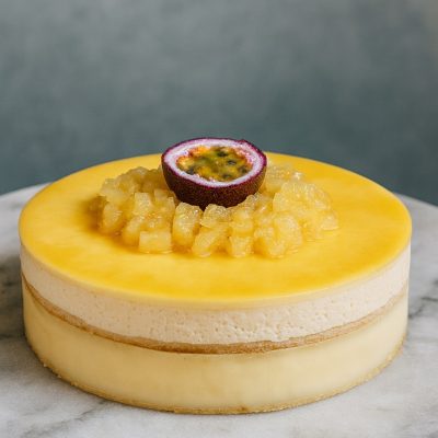 Entremets mangue fruit de la passion