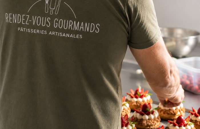 Montage choux fraises